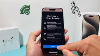 How to Turn On Private Browsing with Lock on Safari iOS 17