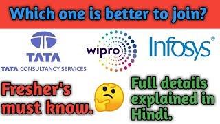 TCS vs Wipro vs Infosys. Which one is better?