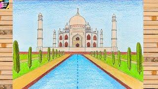 How to draw monument of India || Indian monument drawing || Easy monument drawing