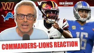 Commanders-Lions Reaction: Jayden Daniels "best rookie ever,” Goff struggles | Colin Cowherd NFL