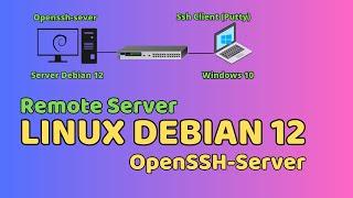 REMOTE SERVER DEBIAN 12 || INSTALL DAN KONFIGURASI OPENSSH-SERVER DI VIRTUALBOX