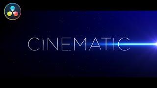 Cinematic Title Animation | DaVinci Resolve Tutorial | Lens Master Flares Plug-in