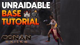 Unraidable Solo Base Build Tutorial - Anthill Base Design in Conan Exiles (Anti-Bomb & Trebuchet)