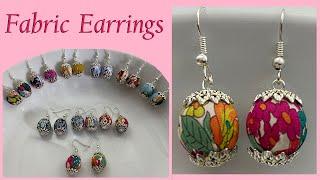 Diy Beautiful Liberty Fabric Earrings | Beads Earrings | Tassel Earrings | Dangle Earrings | Brincos