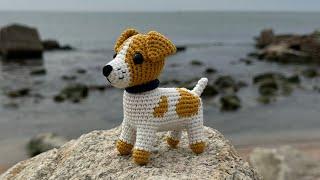 tutorial: JACK RUSSELL terrier amigurumi / вʼязаний Джек Рассел Терʼєр (part 3, head)