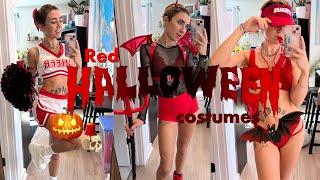 RED Last-Minute Halloween Costumes You Can REUSE ️