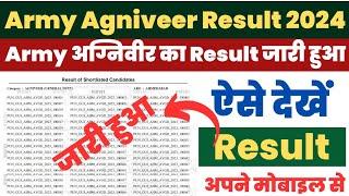 Army Agniveer Result 2024 Kaise Dekhe ? How to Check Army Agniveer Result ? Army Result Pdf Download