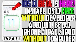 How To Install iOS 11 Beta 1 FREE Without A Developer Account (NO Computer) iPhone,iPad,iPod