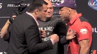 Chael Sonnen and Wanderlei Silva Separated at Heated UFC 175 Faceoffs