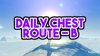 Daily Chest Run | Farming Routine Route [B] Respawn | Genshin Impact