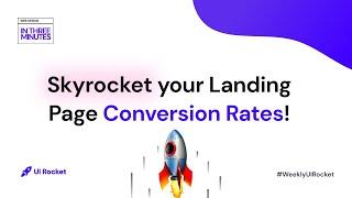 How to SKYROCKET your LANDING PAGE CONVERSION RATES! | Web Design in 3 Minutes