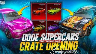 DODGE SUPERCARS CRATE OPENING $20000 UC | DODGE CARS CRATE OPENING | PUBG MOBILE