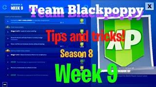 Season 8 week 9 challenges tips and tricks.