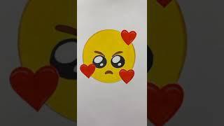 Instagram Trending Art work Videos / Emoji Drawing / Love Emoji Drawing / easy drawing #shorts #art