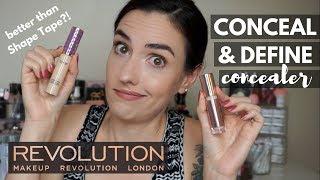 Makeup Revolution Concealer | Is It A Shape Tape Dupe? | Swatches, Demo + Tattoo Coverage Test!