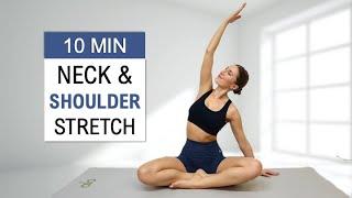 10 Min NECK, SHOULDER + UPPER BACK STRETCH - Yoga Style | Release Tension & Relax, No Repeat