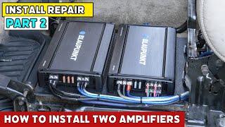 Installing Two Amplifiers underneath a seat in a Chevrolet Tahoe - Part 2 - Under $275