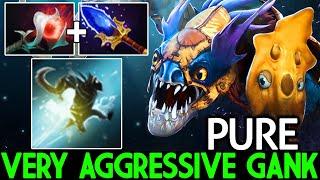 PURE [Slark] Aggressive Gank with Orchird + Scepter Build Dota 2