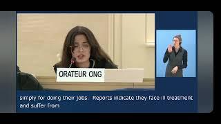 Imprisoned female journalists in Azerbaijan - IRFS addressed HRC58