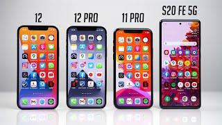 Apple iPhone 12 vs. 12 Pro vs. 11 Pro vs. Samsung Galaxy S20 FE 5G - Benchmark | SwagTab