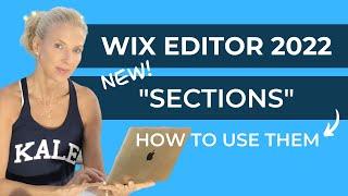 The New Wix Editor 2022 & the NEW Sections Element • How to Use Sections on a Wix Website