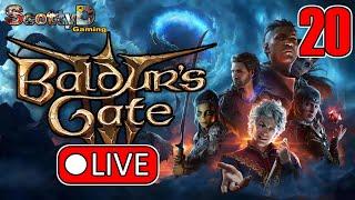 LIVE Baldur's Gate 3 / Part 20 - Sken the Barbarian Playthrough / Shadowheart Quest, Gortash Boss