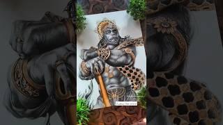 Bajrang bali ki adbhut  Drawing, guess the price #ramsiyaram #arttricks #hanumanjistatus #3dart #art