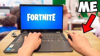 I Played Fortnite BUT On A School Laptop… (0 Ping)