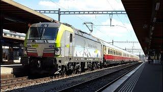 Re 475 404 mit Makro TEE "Rheingold" in Biel/Bienne