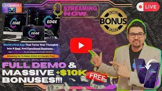 EDGE Demo[LIVE] AI Assistant Marketing Suite With More Than 85 Ai FeaturesFREE Bonuses