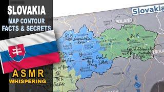 ASMR: Map of SLOVAKIA tracing with facts  Main CITIES less known facts  ASMR maps and facts