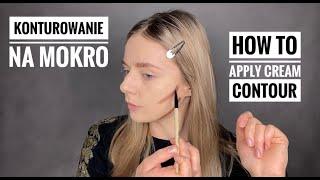 PODSTAWY MAKIJAŻU | LEKCJA 4: Konturowanie na mokro, bronzer w kremie. How to Contour for Beginners!