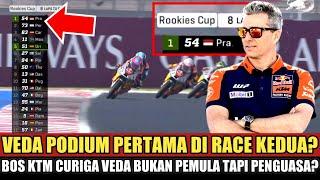 VEDA EGA PRATAMA PUNGKASU RACE DI MARKAS DG PODIUM DRAMATIS?  BOS KTM CURIGA DIA RAJA BALAP DEBUTAN?