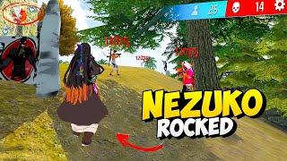 Nezuko Bundle First Solo Vs Squad Gameplay  Garena Free Fire