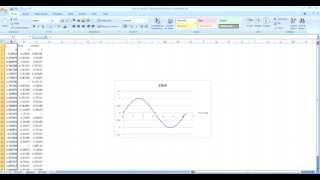 How To Draw Sine and Cosine Graphs in Excel Tutorial