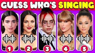 Guess WHO'S SINGING  | Female Celebrity Edition | Taylor Swift, Olivia Rodrigo, Billie Eilish, SZA