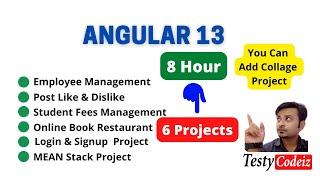 Angular Complete Project Practice in one video, Angular project with testycodeiz