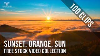 SUNSET VIBES : made with FREE stock footage. Visual collection of clips in Golden Hour.