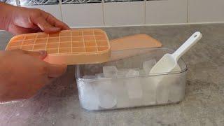 Ice Cube Tray With Lid and extra storage - Demo