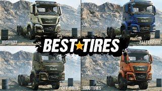 Highway VS Allterrain VS Off-Road VS Mudtires | SnowRunner Which Tires are the Best?