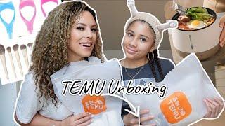 TEMU Unboxing! een Elektrische noodles pan! en meer! Wie heeft de beste spullen besteld??