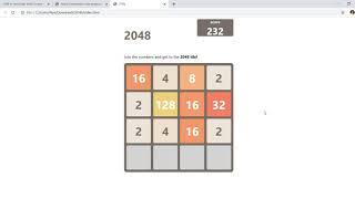 2048 In JavaScript With Source Code | Source Code & Projects