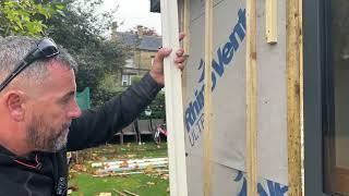 How to clad a garden office in Hardie VL cement fibre board