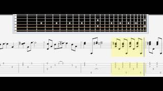 Твин Пикс (Twin peaks) - Main Theme Guitar lesson acoustic tabs