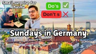 A normal Sunday in Germany | Surprise for Khushboo? | Indians in Germany | Khushboo & Ankit |