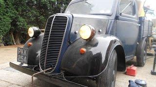 1952 Fordson E83W Pick up truck - Sitting since 1982 - Seized solid - First start in 27 years!