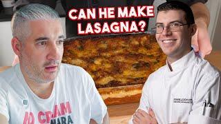 Italian Chef Reacts to Pro Chef Perfect Lasagna @ChefJamesMakinson