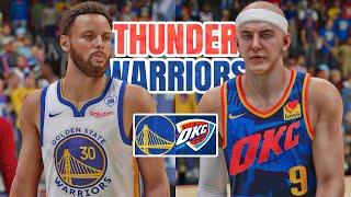 ALEX CARUSO with THUNDER vs WARRIORS  | NBA 2K24 (PS5)