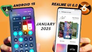 Realme UI 6.0 Update January 2025 Device List | Realme Android 15 Update Features 