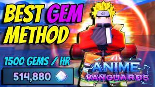 *FASTEST* Gem Method In Anime Vanguards Release.. 1500 Gems / Hour